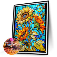 Load image into Gallery viewer, Sunflower Glass Painting 30*40CM(Canvas) Full Round Drill Diamond Painting
