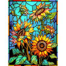 Load image into Gallery viewer, Sunflower Glass Painting 30*40CM(Canvas) Full Round Drill Diamond Painting
