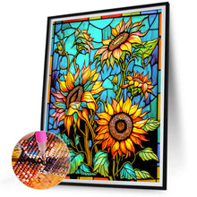 Load image into Gallery viewer, Sunflower Glass Painting 30*40CM(Canvas) Full Round Drill Diamond Painting
