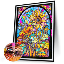 Load image into Gallery viewer, Sunflower Glass Painting 30*40CM(Canvas) Full Round Drill Diamond Painting
