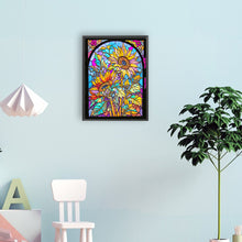 Load image into Gallery viewer, Sunflower Glass Painting 30*40CM(Canvas) Full Round Drill Diamond Painting
