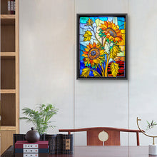 Load image into Gallery viewer, Sunflower Glass Painting 30*40CM(Canvas) Full Round Drill Diamond Painting
