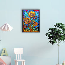 Load image into Gallery viewer, Sunflower Glass Painting 30*40CM(Canvas) Full Round Drill Diamond Painting
