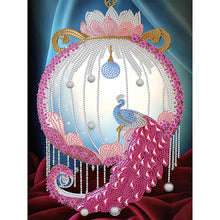 Load image into Gallery viewer, Peacock Pendant 30*40CM(Canvas) Partial Special Shaped Drill Diamond Painting
