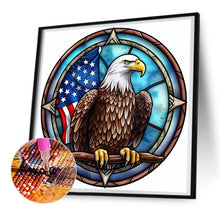 Load image into Gallery viewer, Animal Eagle Glass Painting 30*30CM(Canvas) Full Round Drill Diamond Painting

