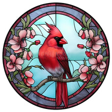 Load image into Gallery viewer, Animal Cardinal Glass Painting 30*30CM(Canvas) Full Round Drill Diamond Painting
