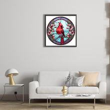 Load image into Gallery viewer, Animal Cardinal Glass Painting 30*30CM(Canvas) Full Round Drill Diamond Painting
