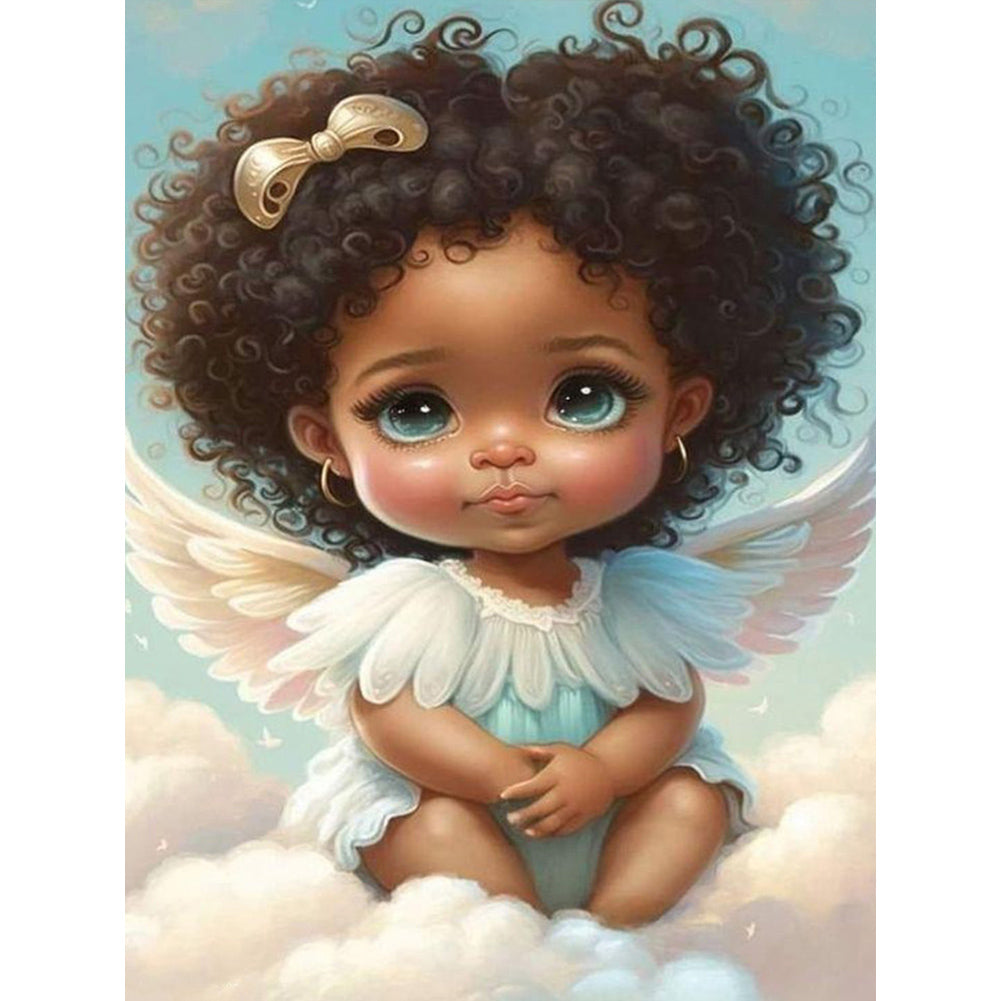 beautiful black baby angel paintings