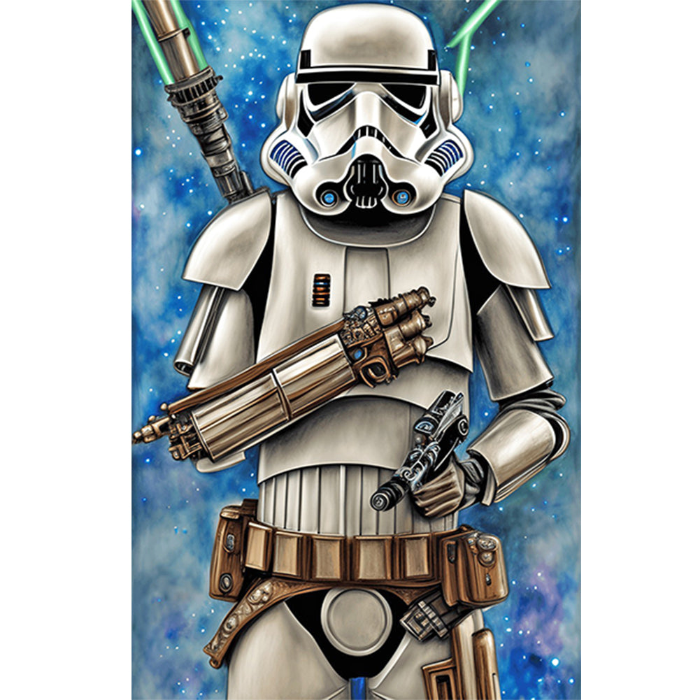 Star Wars Stormtrooper 40*60CM(Canvas) Full Round Drill Diamond Painting