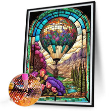 Load image into Gallery viewer, Hot Air Balloon Glass Painting 40*50CM(Canvas) Full Round Drill Diamond Painting
