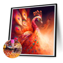 Load image into Gallery viewer, Red Peacock 30*30CM(Canvas) Full Round Drill Diamond Painting
