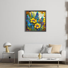 Load image into Gallery viewer, Glass Painting - Sunflower 40*40CM(Picture) Full Square Drill Diamond Painting
