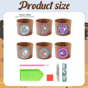 6pcs DIY Embroidery Art Craft Kit Flower Diamond Cross Home Decor (Z01-6 )
