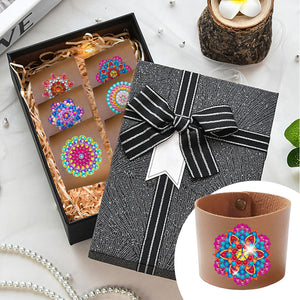 6pcs DIY Embroidery Art Craft Kit Flower Diamond Cross Home Decor (Z02-6 )