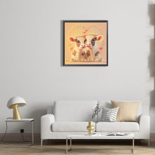 Load image into Gallery viewer, Love The Little Cow 30*30CM(Canvas) Full Round Drill Diamond Painting
