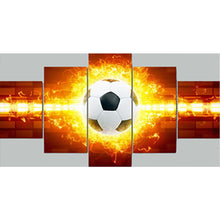 Load image into Gallery viewer, Football On Fire 70*40CM(Canvas) Full Round Drill Diamond Painting
