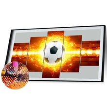 Load image into Gallery viewer, Football On Fire 70*40CM(Canvas) Full Round Drill Diamond Painting
