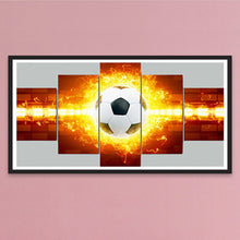 Load image into Gallery viewer, Football On Fire 70*40CM(Canvas) Full Round Drill Diamond Painting
