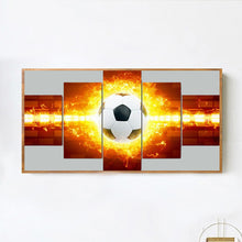 Load image into Gallery viewer, Football On Fire 70*40CM(Canvas) Full Round Drill Diamond Painting
