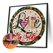 Load image into Gallery viewer, Medal Independence Day 30*30CM(Canvas) Partial Special Shaped Drill Diamond Painting
