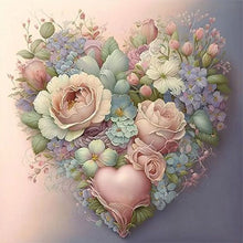 Load image into Gallery viewer, Love Flowers 40*40CM(Canvas) Full Round Drill Diamond Painting
