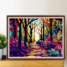 Load image into Gallery viewer, Garden Glass Painting 40*30CM(Canvas) Full Round Drill Diamond Painting
