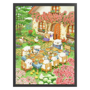 Bear (50*65CM) 11CT 3 Stamped Cross Stitch