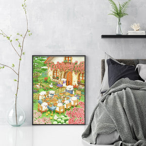 Bear (50*65CM) 11CT 3 Stamped Cross Stitch