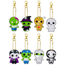 Load image into Gallery viewer, 8pcs Diamond Art Keychain Special-shaped Drill 5D DIY Bag Pandant (YS188)
