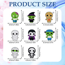 Load image into Gallery viewer, 8pcs Diamond Art Keychain Special-shaped Drill 5D DIY Bag Pandant (YS188)
