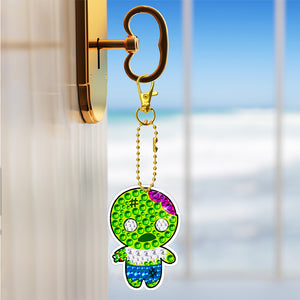 8pcs Diamond Art Keychain Special-shaped Drill 5D DIY Bag Pandant (YS188)