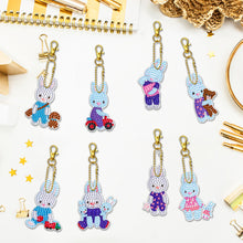Load image into Gallery viewer, 8pcs Diamond Art Keychain Special-shaped Drill 5D DIY Bag Pandant (YS211)
