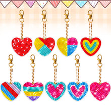 Load image into Gallery viewer, 9pcs Diamond Art Keychain Special-shaped Drill 5D DIY Bag Pandant (YS176)
