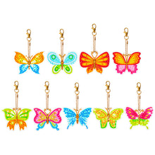 Load image into Gallery viewer, 9pcs Diamond Art Keychain Special-shaped Drill 5D DIY Bag Pandant (YS191)
