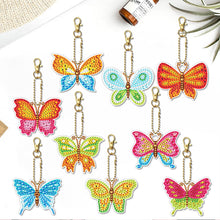 Load image into Gallery viewer, 9pcs Diamond Art Keychain Special-shaped Drill 5D DIY Bag Pandant (YS191)
