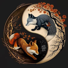 Load image into Gallery viewer, Tai Chi Yin Yang Figure - Fox 30*30CM(Canvas) Full Round Drill Diamond Painting
