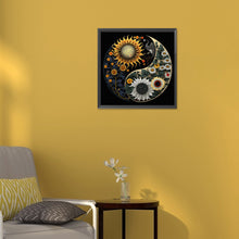 Load image into Gallery viewer, Tai Chi Yin Yang Diagram - Color Changing Sunflower 30*30CM(Canvas) Full Round Drill Diamond Painting
