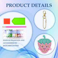 Load image into Gallery viewer, 10pcs Diamond Art Key Rings Double Sided 5D DIY Bag Pandant Gifts (YS177)
