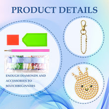 Load image into Gallery viewer, 10pcs Diamond Art Key Rings Double Sided 5D DIY Bag Pandant Gifts (YS178)
