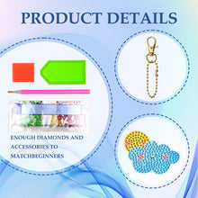 Load image into Gallery viewer, 10pcs Diamond Art Key Rings Double Sided 5D DIY Bag Pandant Gifts (YS185)
