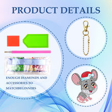 Load image into Gallery viewer, 10pcs Diamond Art Key Rings Double Sided 5D DIY Bag Pandant Gifts (YS210)
