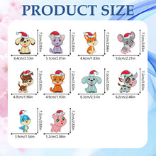 Load image into Gallery viewer, 10pcs Diamond Art Key Rings Double Sided 5D DIY Bag Pandant Gifts (YS210)
