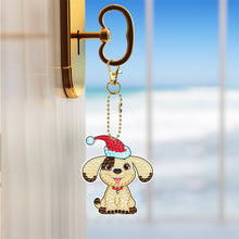 Load image into Gallery viewer, 10pcs Diamond Art Key Rings Double Sided 5D DIY Bag Pandant Gifts (YS210)
