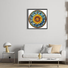 Load image into Gallery viewer, Sunflower Glass Painting 30*30CM(Canvas) Full Round Drill Diamond Painting
