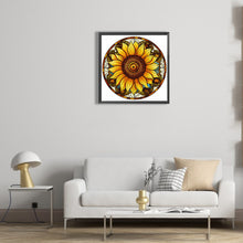 Load image into Gallery viewer, Sunflower Glass Painting 30*30CM(Canvas) Full Round Drill Diamond Painting
