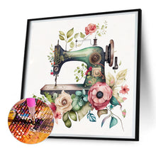 Load image into Gallery viewer, Sewing Machine 30*30CM(Canvas) Full Round Drill Diamond Painting
