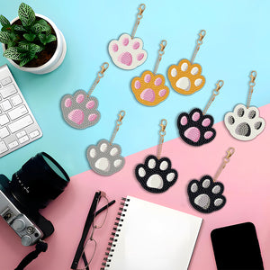 9pcs Diamond Art Keychain Special-shaped Drill 5D DIY Bag Pandant (PT06)