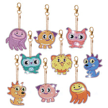 Load image into Gallery viewer, 9pcs Diamond Art Keychain Special-shaped Drill 5D DIY Bag Pandant (PT10)
