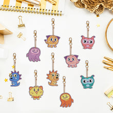 Load image into Gallery viewer, 9pcs Diamond Art Keychain Special-shaped Drill 5D DIY Bag Pandant (PT10)
