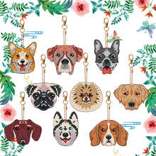 Load image into Gallery viewer, 9pcs Diamond Art Keychain Special-shaped Drill 5D DIY Bag Pandant (PT11)
